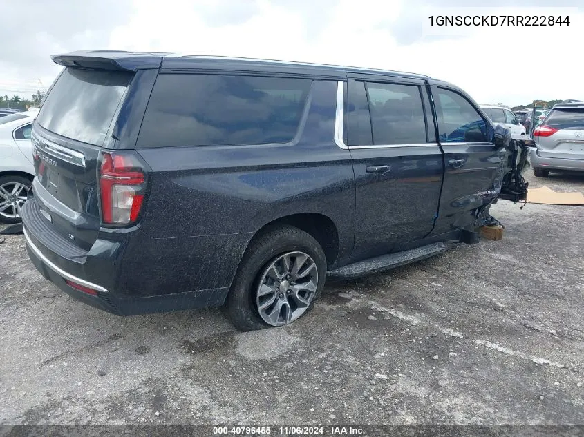 2024 Chevrolet Suburban 2Wd Lt VIN: 1GNSCCKD7RR222844 Lot: 40796455