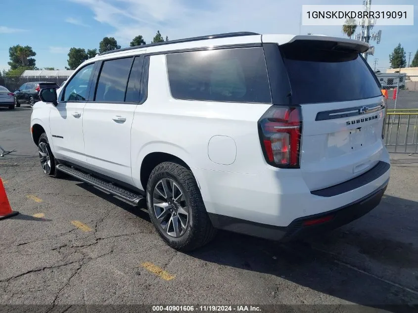 2024 Chevrolet Suburban 4Wd Z71 VIN: 1GNSKDKD8RR319091 Lot: 40901606