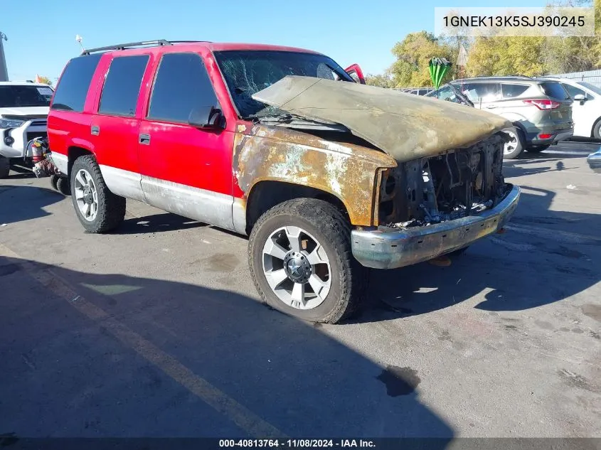 1995 Chevrolet Tahoe K1500 VIN: 1GNEK13K5SJ390245 Lot: 40813764