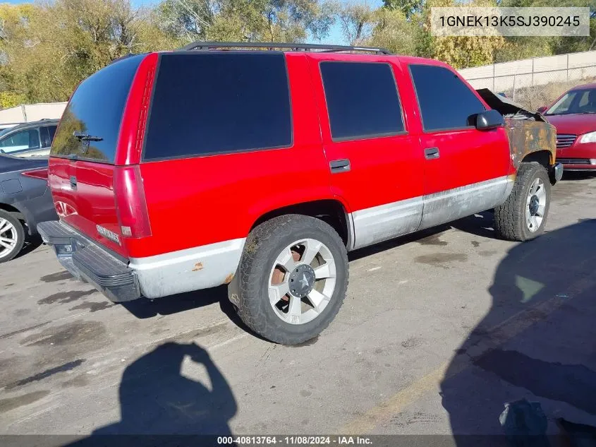 1995 Chevrolet Tahoe K1500 VIN: 1GNEK13K5SJ390245 Lot: 40813764