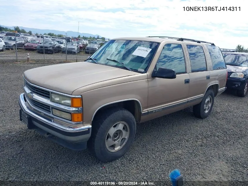 1996 Chevrolet Tahoe K1500 VIN: 1GNEK13R6TJ414311 Lot: 40119196