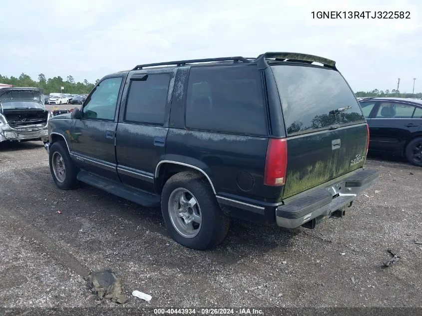 1GNEK13R4TJ322582 1996 Chevrolet Tahoe K1500