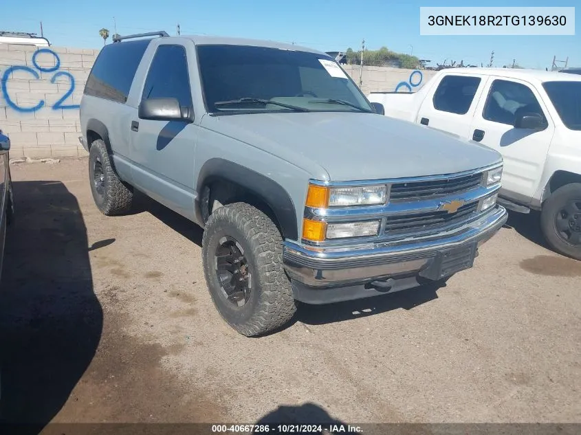 1996 Chevrolet Tahoe K1500 VIN: 3GNEK18R2TG139630 Lot: 40667286