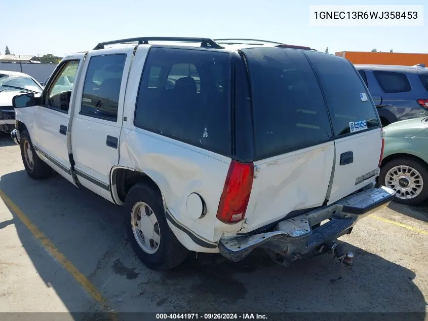 1998 Chevrolet Tahoe Ls VIN: 1GNEC13R6WJ358453 Lot: 40441971