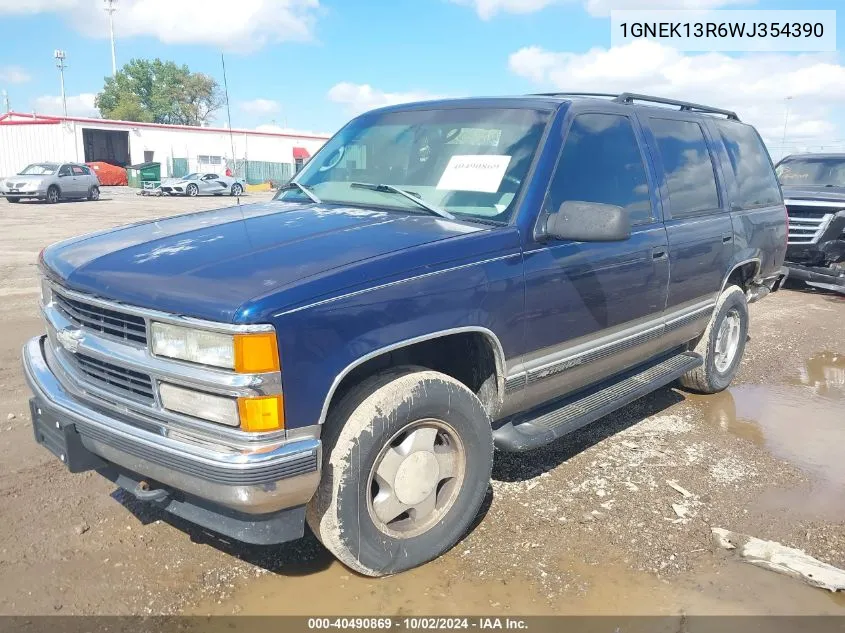 1998 Chevrolet Tahoe Ls VIN: 1GNEK13R6WJ354390 Lot: 40490869