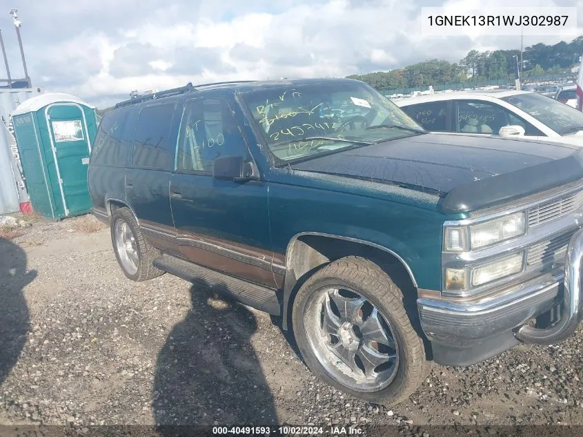 1998 Chevrolet Tahoe Ls VIN: 1GNEK13R1WJ302987 Lot: 40491593