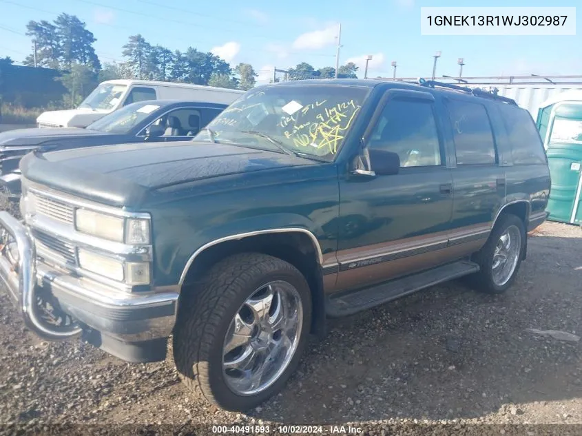 1998 Chevrolet Tahoe Ls VIN: 1GNEK13R1WJ302987 Lot: 40491593