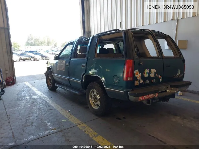 1998 Chevrolet Tahoe Ls VIN: 1GNEK13R4WJ365050 Lot: 40496845