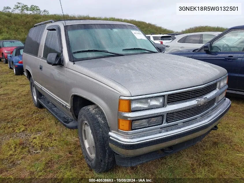 1998 Chevrolet Tahoe K1500 VIN: 3GNEK18R5WG132501 Lot: 40538683