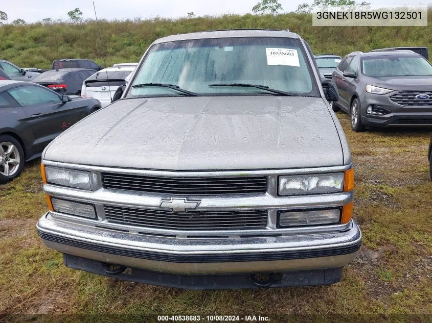 1998 Chevrolet Tahoe K1500 VIN: 3GNEK18R5WG132501 Lot: 40538683