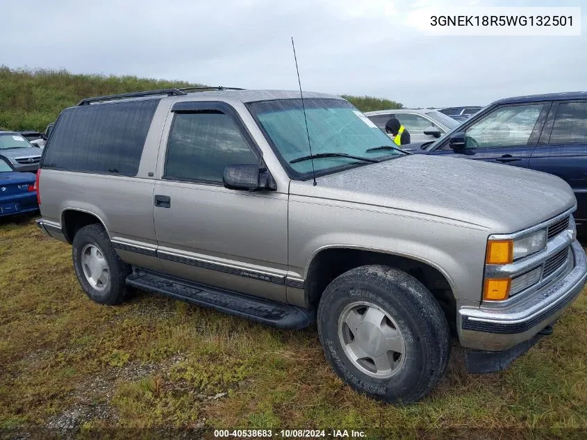 1998 Chevrolet Tahoe K1500 VIN: 3GNEK18R5WG132501 Lot: 40538683