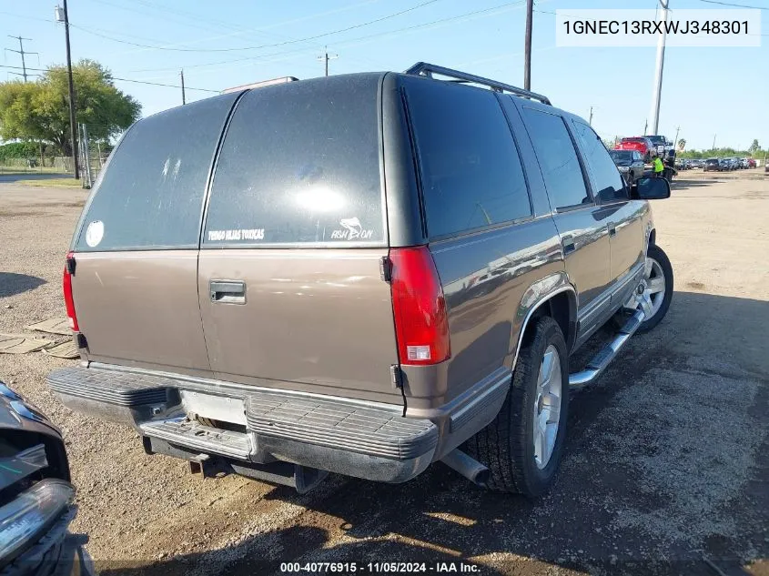 1998 Chevrolet Tahoe Ls VIN: 1GNEC13RXWJ348301 Lot: 40776915