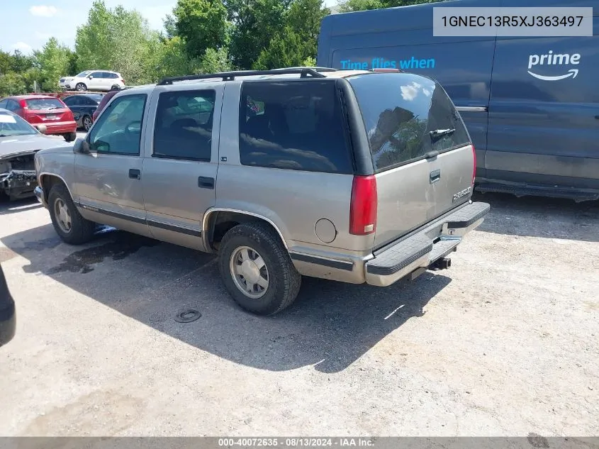 1GNEC13R5XJ363497 1999 Chevrolet Tahoe Ls