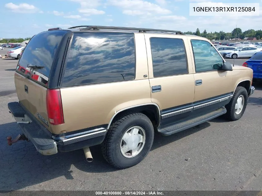 1999 Chevrolet Tahoe Ls VIN: 1GNEK13R1XR125084 Lot: 40100880