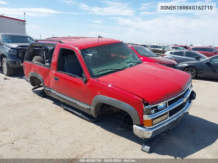 1999 Chevrolet Tahoe VIN: 3GNEK18R8XG162710 Lot: 40398755