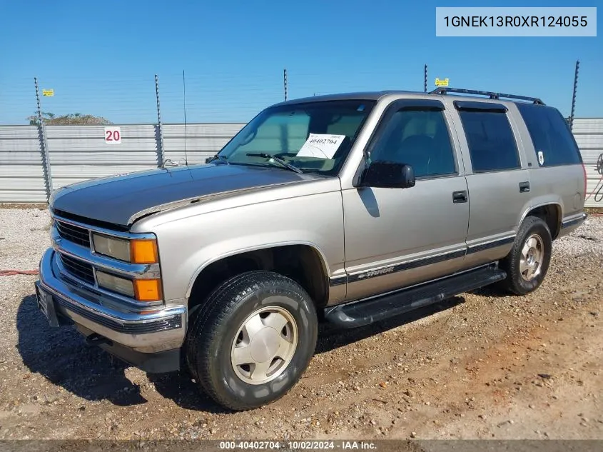 1999 Chevrolet Tahoe Ls VIN: 1GNEK13R0XR124055 Lot: 40402704