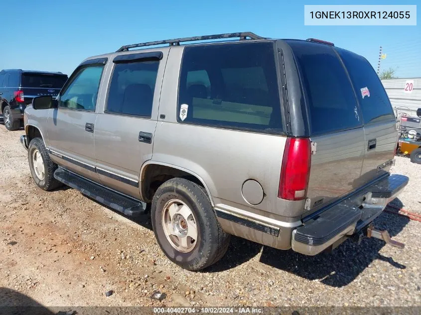 1999 Chevrolet Tahoe Ls VIN: 1GNEK13R0XR124055 Lot: 40402704