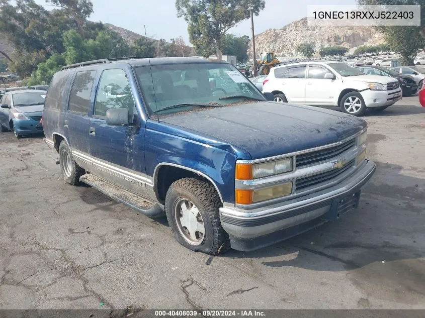 1999 Chevrolet Tahoe Ls VIN: 1GNEC13RXXJ522403 Lot: 40408039