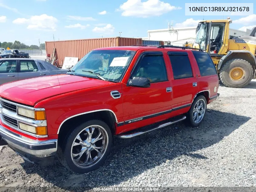 1999 Chevrolet Tahoe Lt VIN: 1GNEC13R8XJ321678 Lot: 40409718