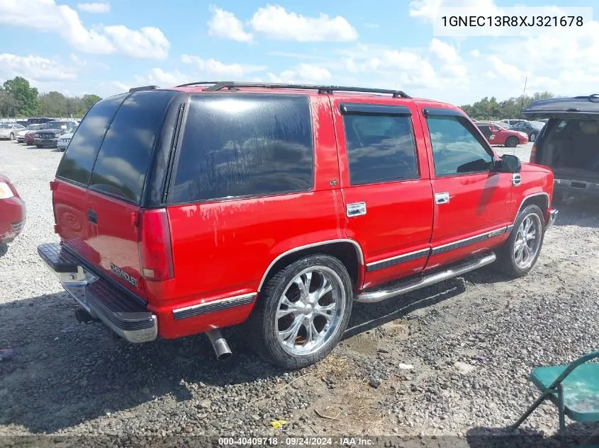 1999 Chevrolet Tahoe Lt VIN: 1GNEC13R8XJ321678 Lot: 40409718