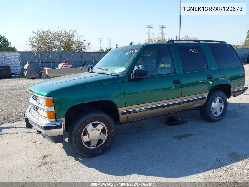 1999 Chevrolet Tahoe K1500 VIN: 1GNEK13R7XR129673 Lot: 40475023