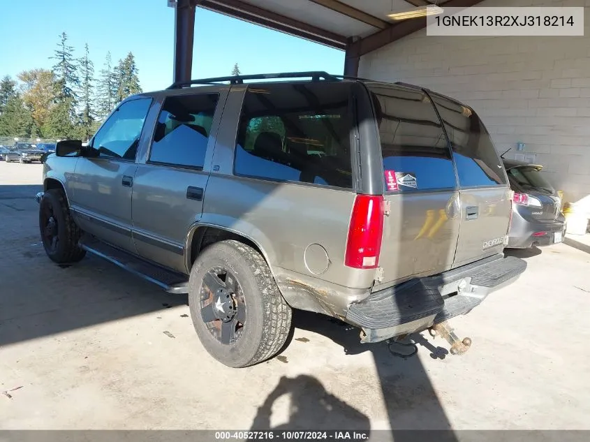 1999 Chevrolet Tahoe K1500 VIN: 1GNEK13R2XJ318214 Lot: 40527216