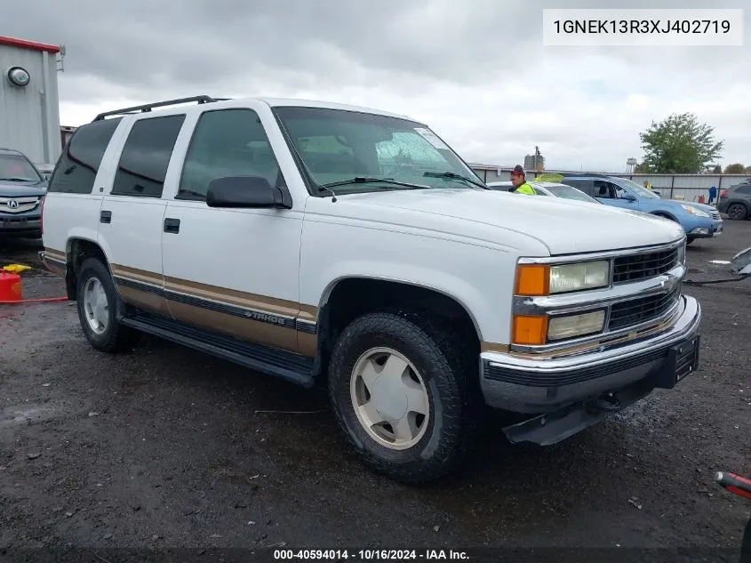 1999 Chevrolet Tahoe Ls VIN: 1GNEK13R3XJ402719 Lot: 40594014