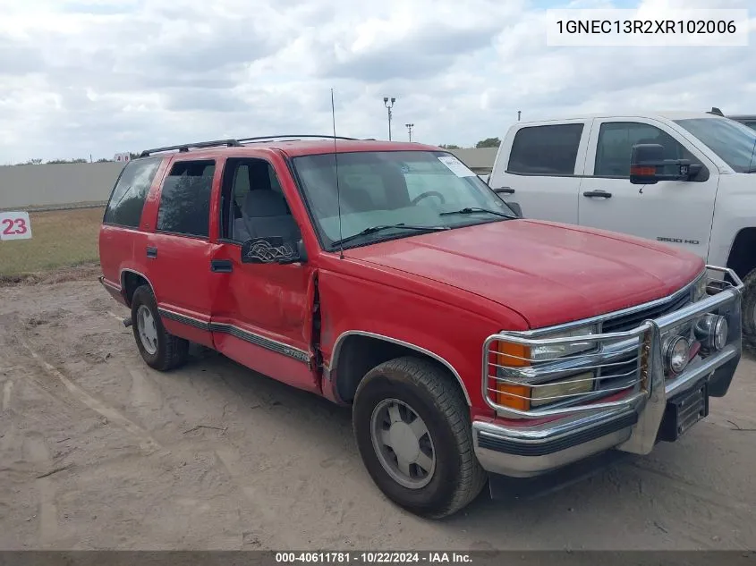 1999 Chevrolet Tahoe Ls VIN: 1GNEC13R2XR102006 Lot: 40611781