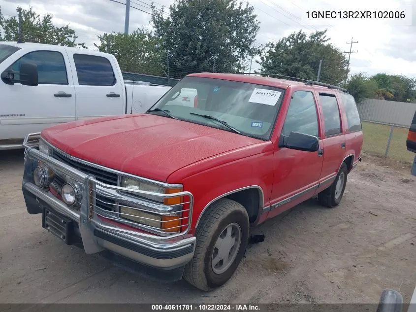 1999 Chevrolet Tahoe Ls VIN: 1GNEC13R2XR102006 Lot: 40611781