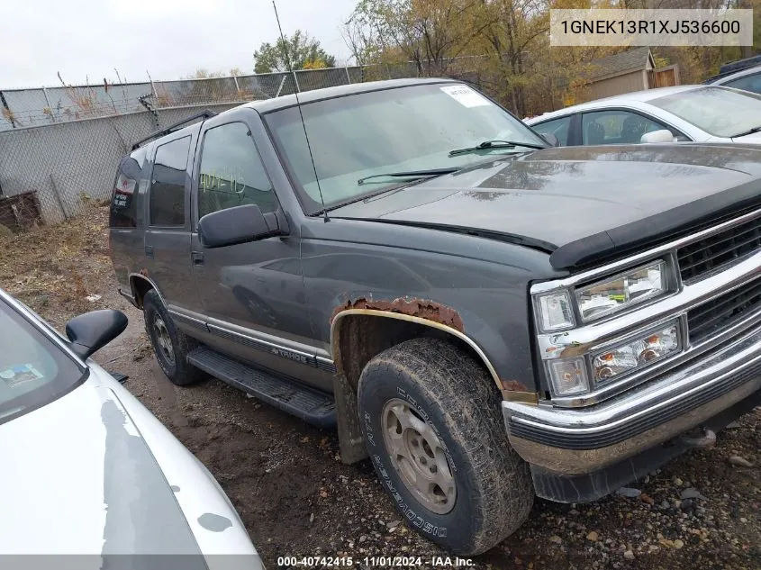 1999 Chevrolet Tahoe Ls VIN: 1GNEK13R1XJ536600 Lot: 40742415