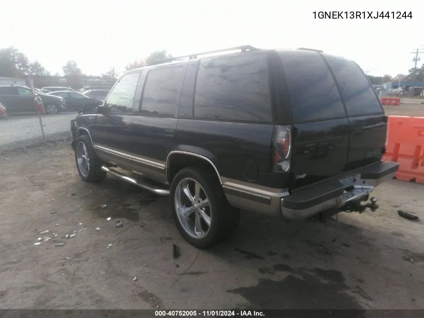 1999 Chevrolet Tahoe Ls VIN: 1GNEK13R1XJ441244 Lot: 40752005