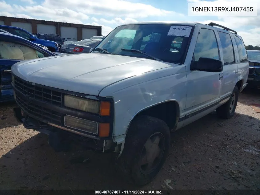 1999 Chevrolet Tahoe Ls VIN: 1GNEK13R9XJ407455 Lot: 40787407