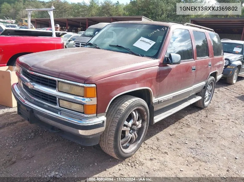 1999 Chevrolet Tahoe Z71 VIN: 1GNEK13RXXJ369802 Lot: 40804094