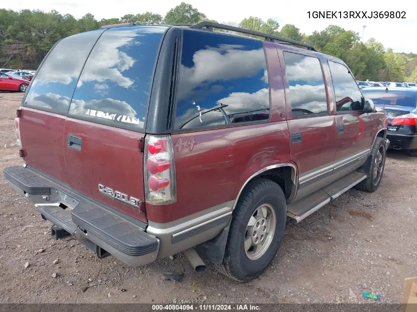 1999 Chevrolet Tahoe Z71 VIN: 1GNEK13RXXJ369802 Lot: 40804094