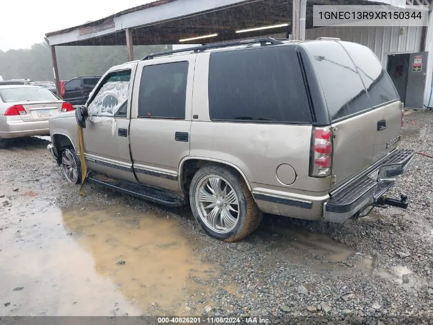 1999 Chevrolet Tahoe Lt VIN: 1GNEC13R9XR150344 Lot: 40826201