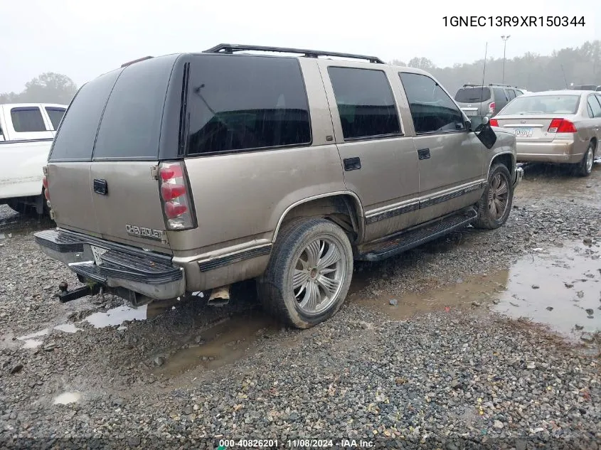 1999 Chevrolet Tahoe Lt VIN: 1GNEC13R9XR150344 Lot: 40826201