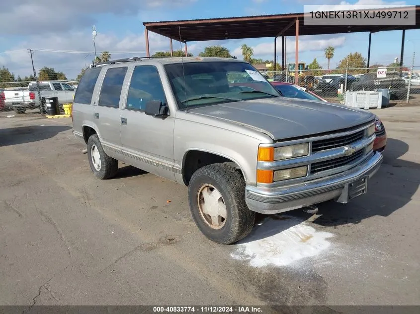 1999 Chevrolet Tahoe Ls VIN: 1GNEK13R1XJ499712 Lot: 40833774