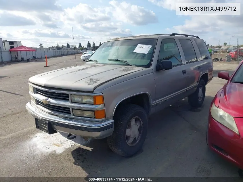 1999 Chevrolet Tahoe Ls VIN: 1GNEK13R1XJ499712 Lot: 40833774