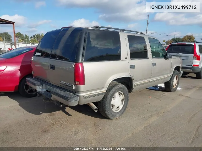 1999 Chevrolet Tahoe Ls VIN: 1GNEK13R1XJ499712 Lot: 40833774