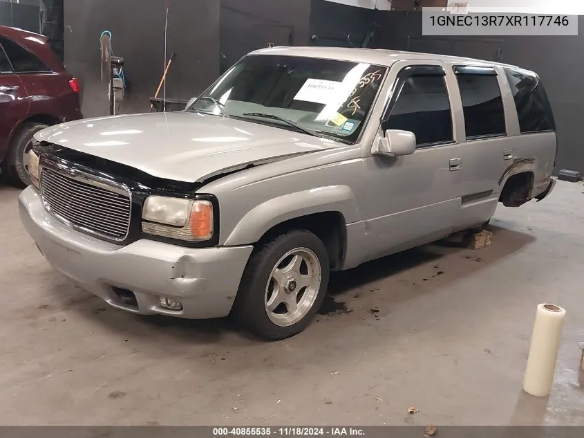 1999 Chevrolet Tahoe Ls VIN: 1GNEC13R7XR117746 Lot: 40855535