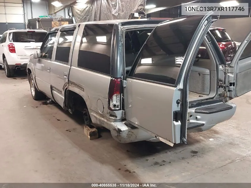 1999 Chevrolet Tahoe Ls VIN: 1GNEC13R7XR117746 Lot: 40855535