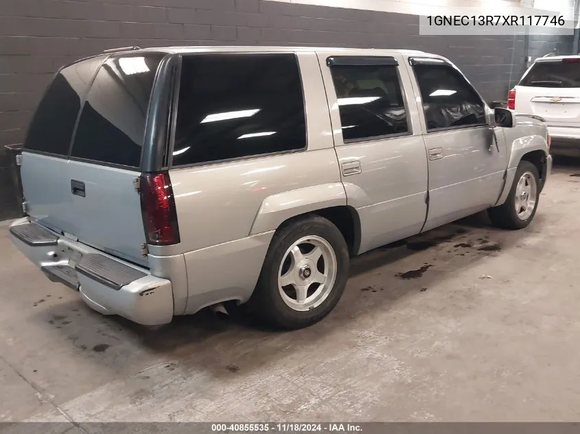 1999 Chevrolet Tahoe Ls VIN: 1GNEC13R7XR117746 Lot: 40855535