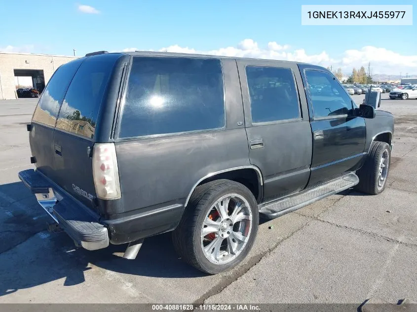 1999 Chevrolet Tahoe Ls VIN: 1GNEK13R4XJ455977 Lot: 40881628