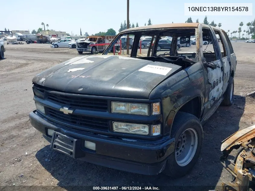 2000 Chevrolet Tahoe Limited VIN: 1GNEC13R8YR154578 Lot: 39631497