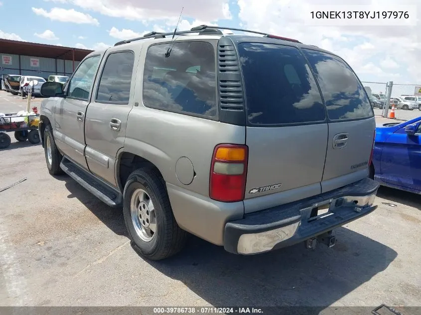 1GNEK13T8YJ197976 2000 Chevrolet Tahoe All New Lt