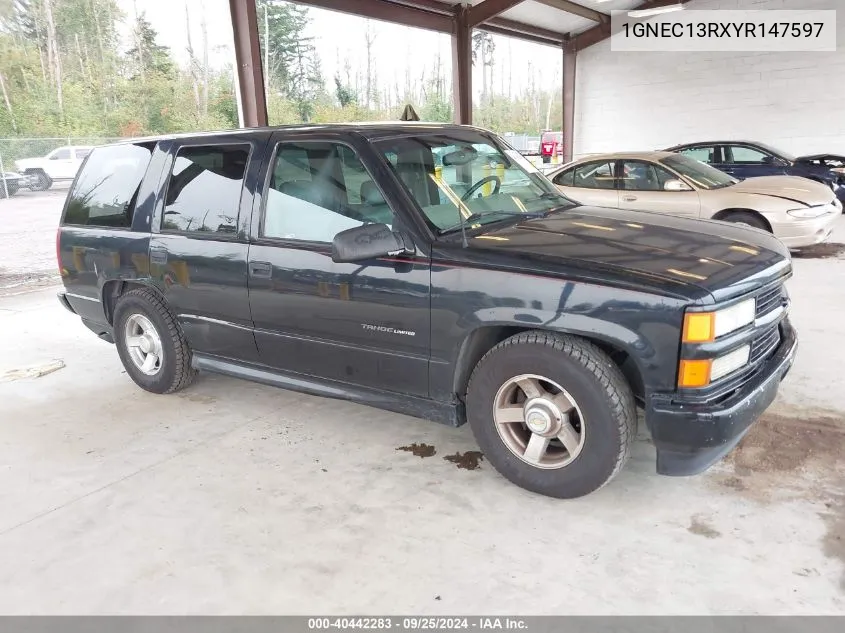 1GNEC13RXYR147597 2000 Chevrolet Tahoe Limited