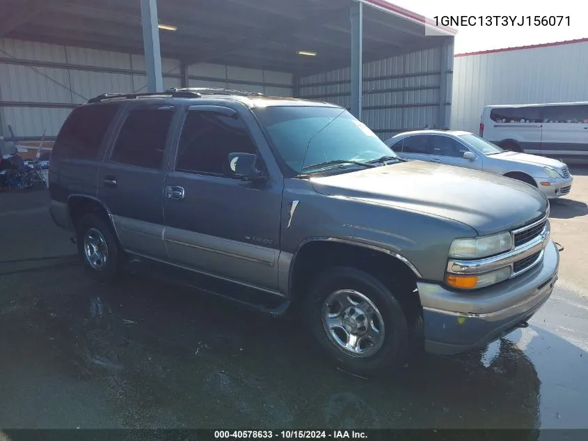 2000 Chevrolet Tahoe All New Ls VIN: 1GNEC13T3YJ156071 Lot: 40578633