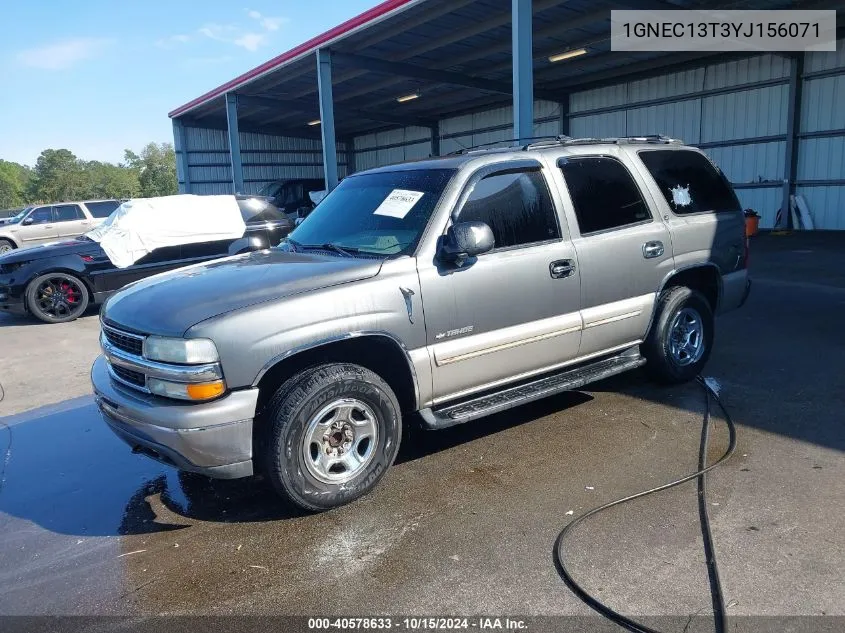 2000 Chevrolet Tahoe All New Ls VIN: 1GNEC13T3YJ156071 Lot: 40578633