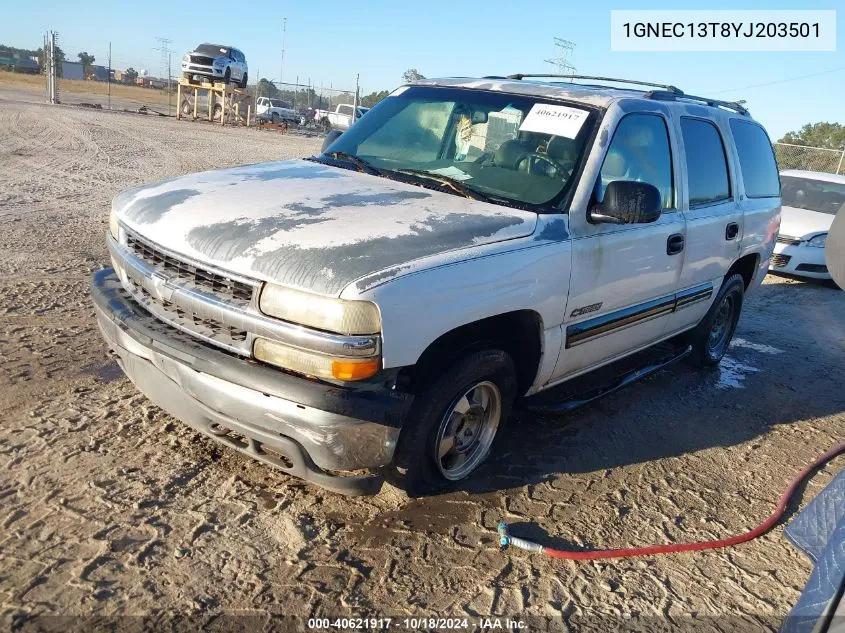 2000 Chevrolet Tahoe All New Ls VIN: 1GNEC13T8YJ203501 Lot: 40621917