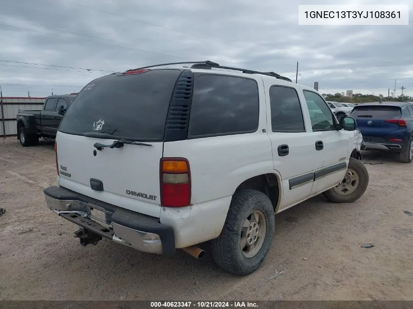 2000 Chevrolet Tahoe All New Ls VIN: 1GNEC13T3YJ108361 Lot: 40623347